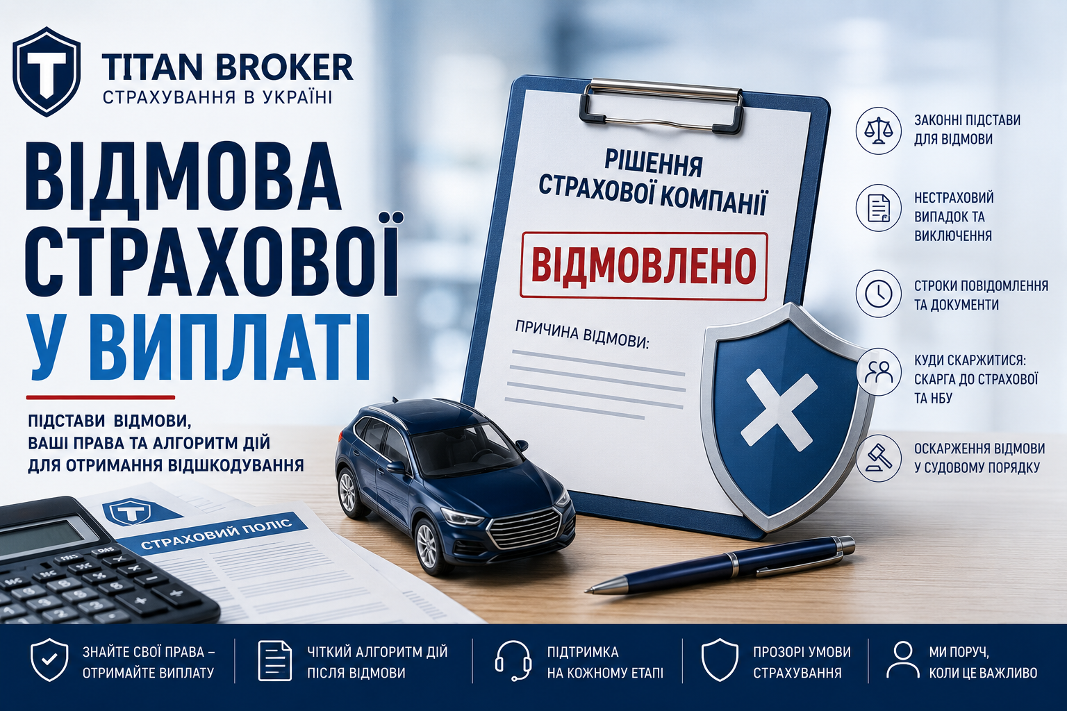 Підстави для відмови у страховій виплаті: коли страхова може не платити та що робити