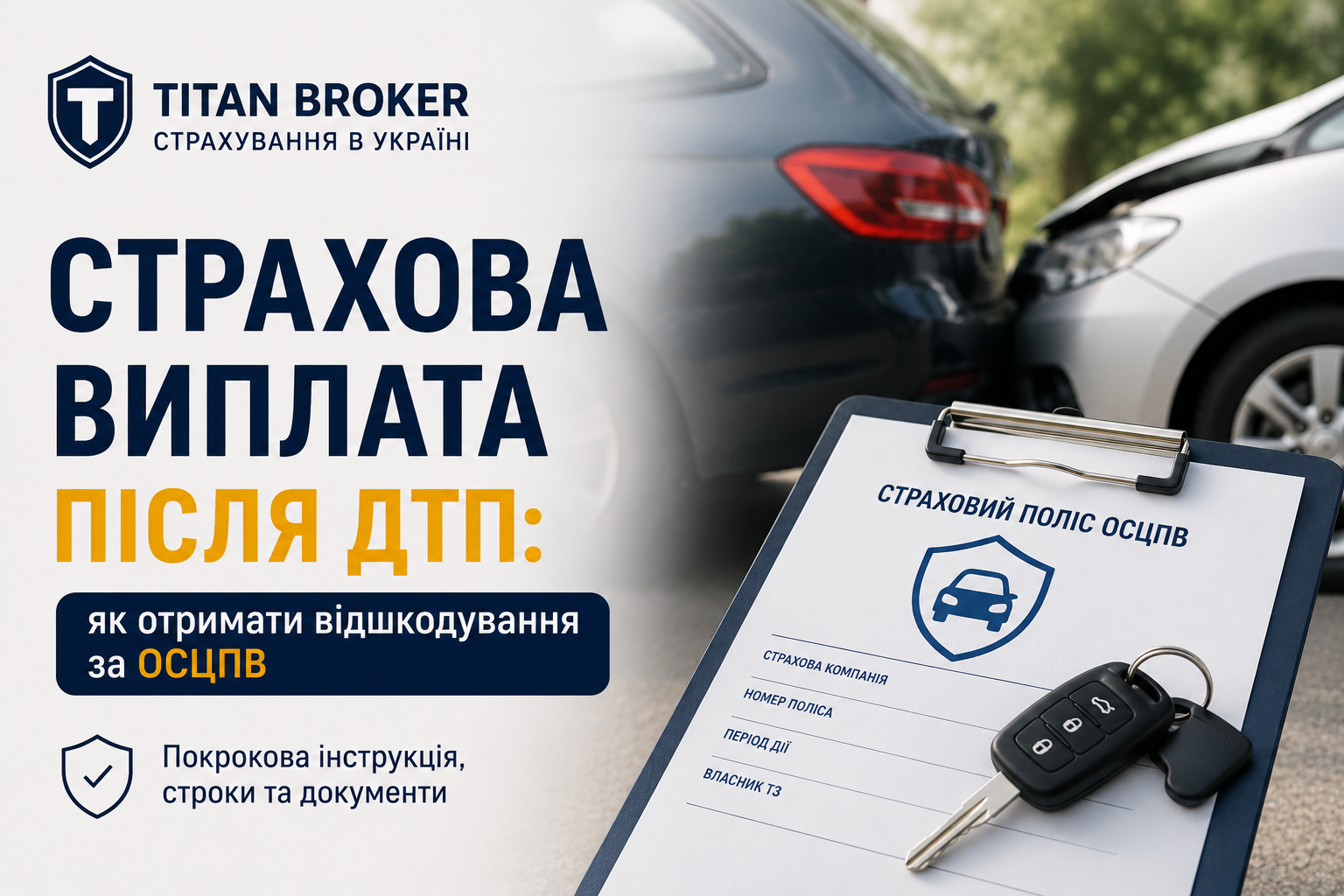 Страхова виплата після ДТП: як отримати відшкодування за ОСЦПВ