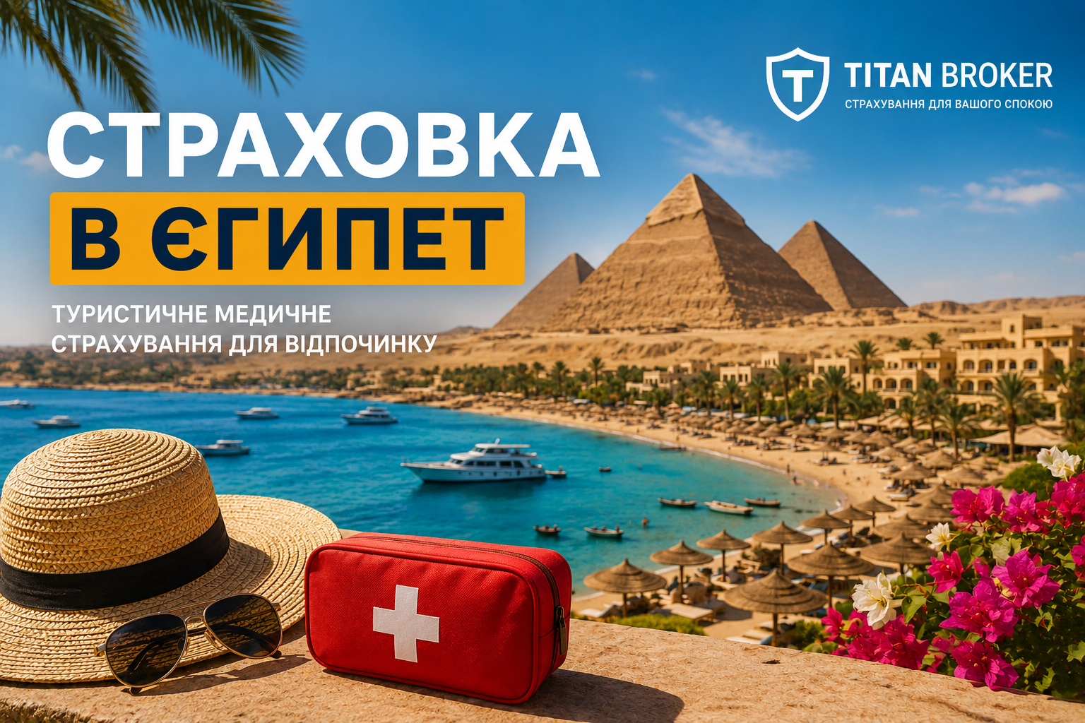 Страховка в Єгипет: туристичне медичне страхування для відпочинку