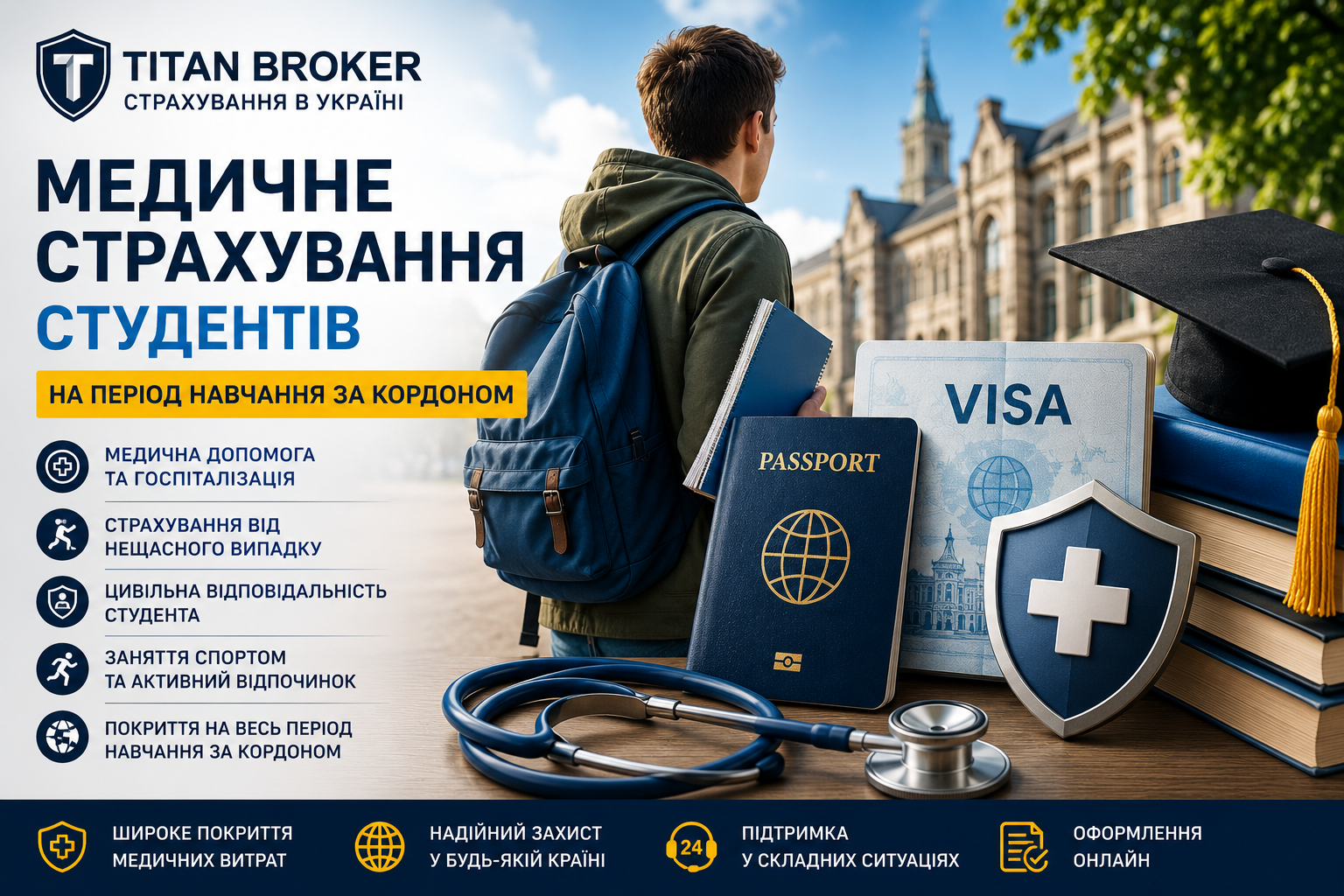 Медичне страхування студентів на період навчання за кордоном