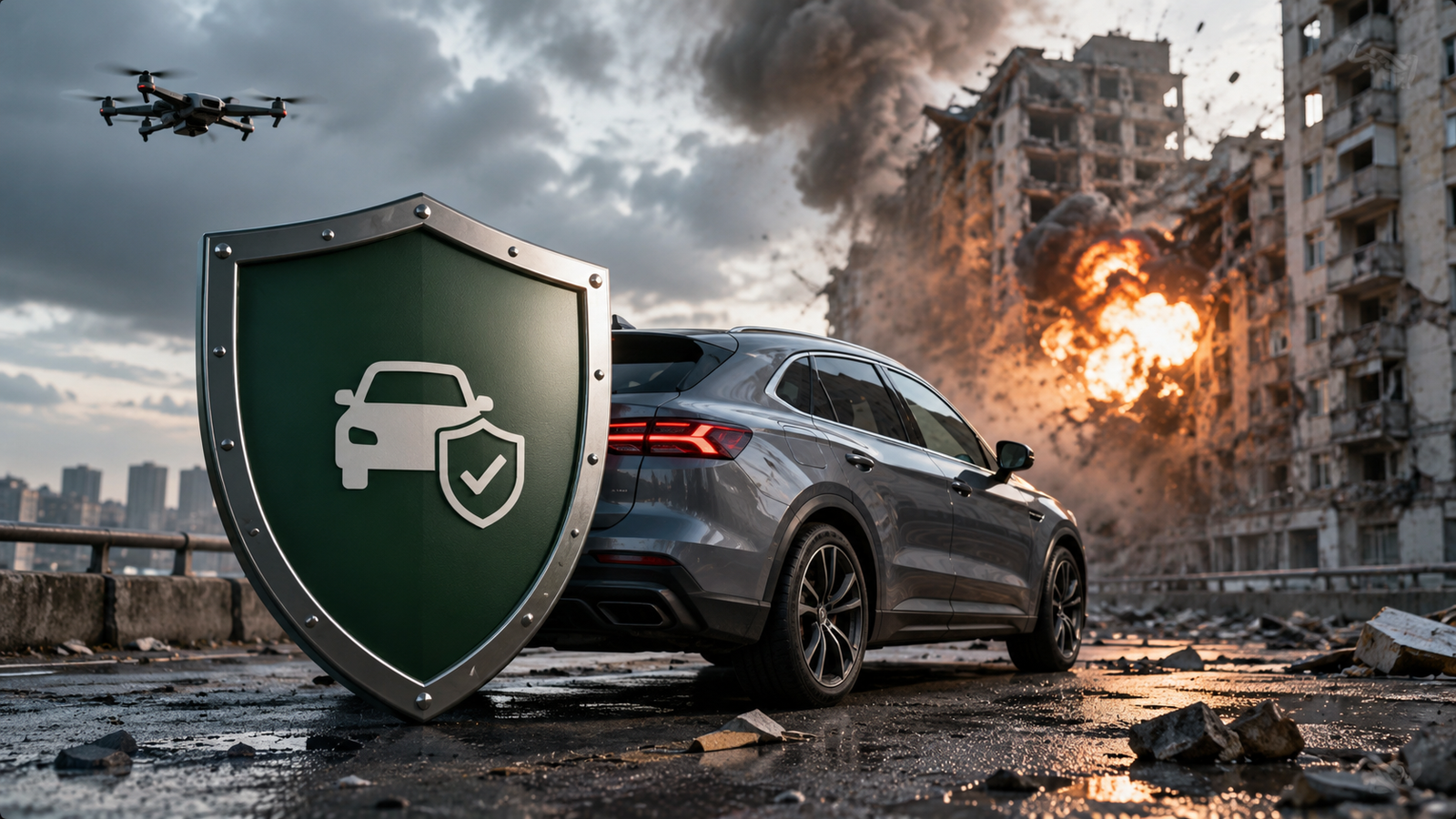 КАСКО з покриттям воєнних ризиків для автомобіля в Україні