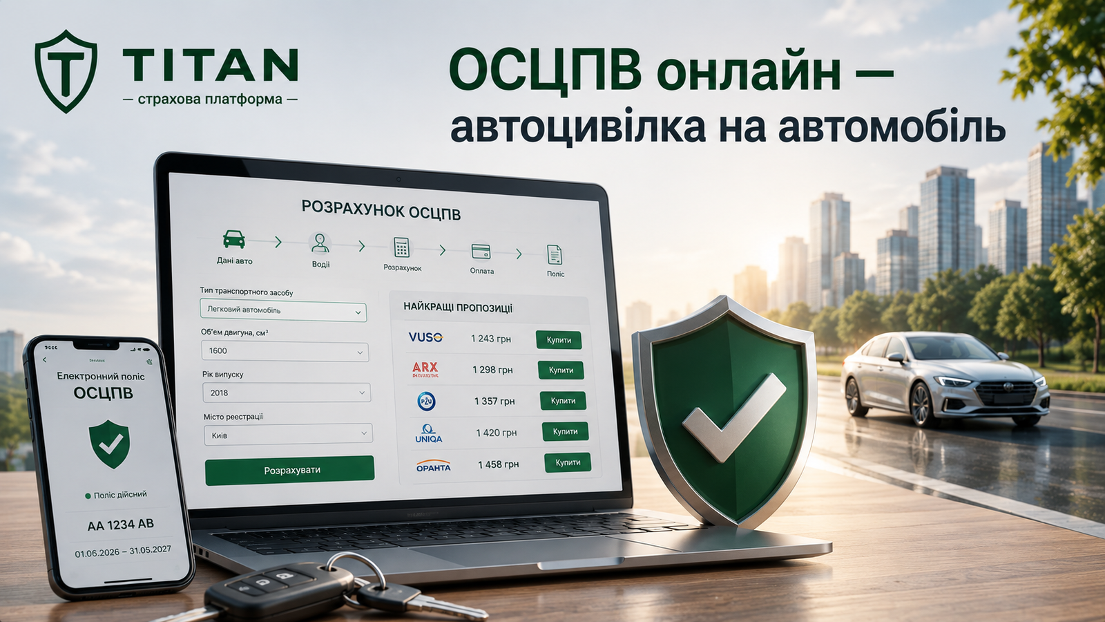 ОСЦПВ онлайн — розрахувати та купити електронну автоцивілку