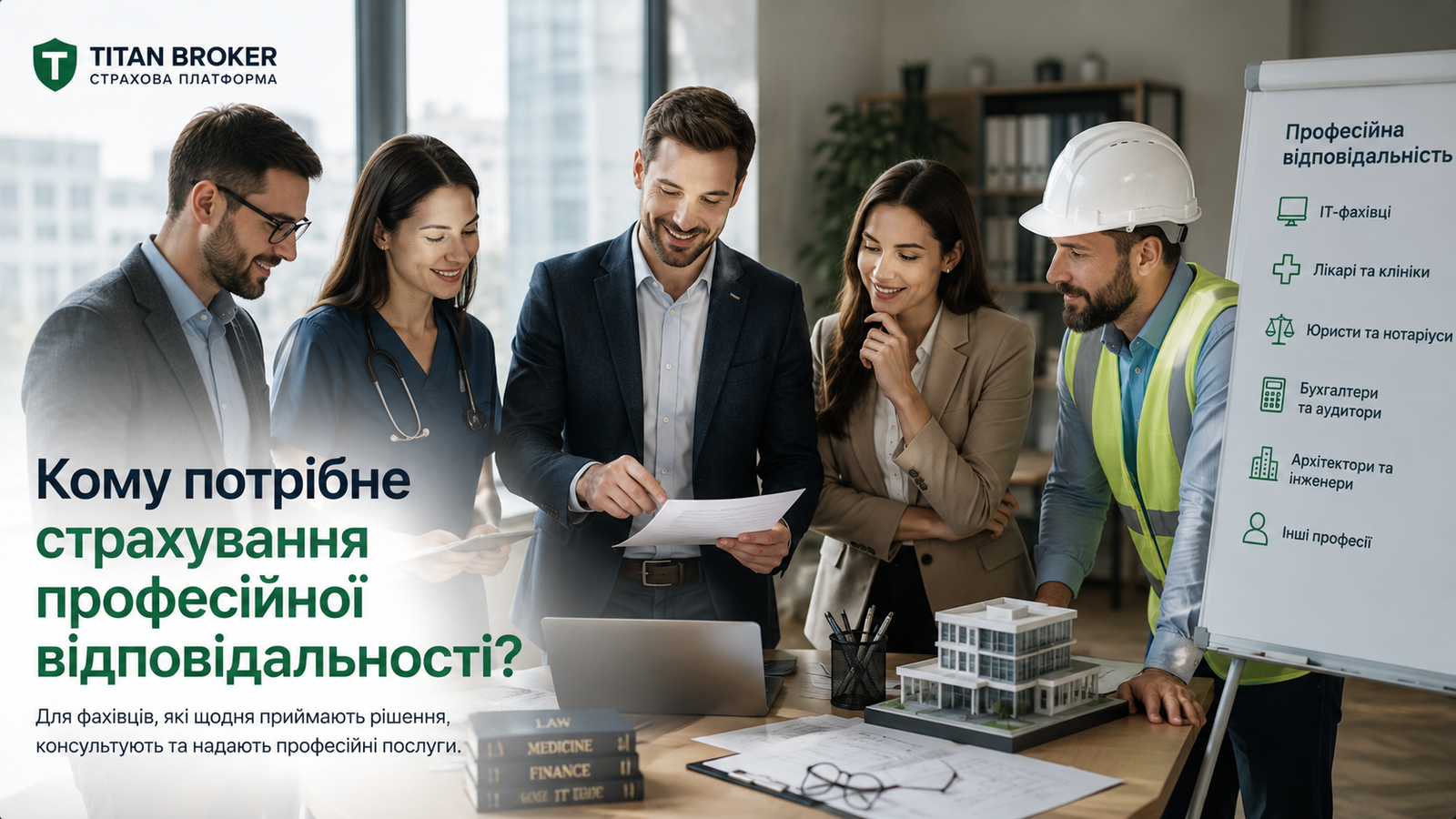 Страхування професійної відповідальності в Україні — захист бізнесу та фахівців | TITAN BROKER