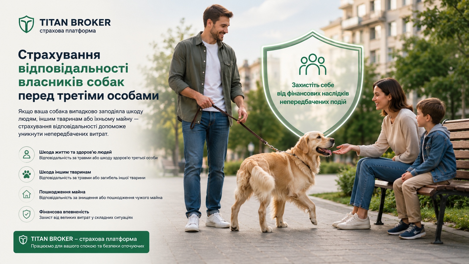 Страхування відповідальності власників собак перед третіми особами